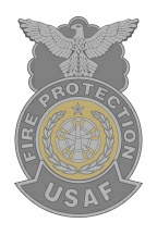 9t - Command Fire Chief two tone Metal Badge